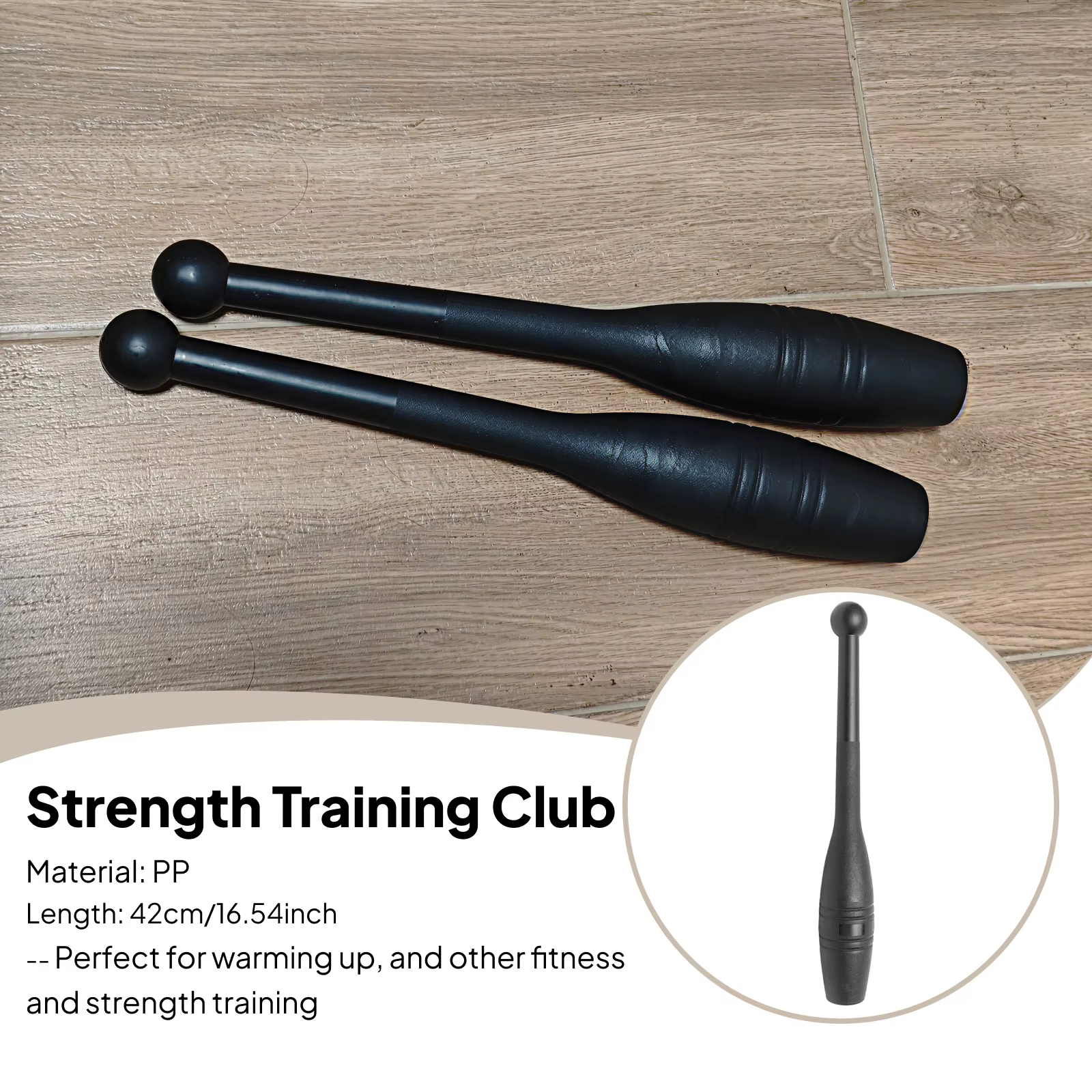 Bâtons de musculation indiens pour l'échauffement et l'entraînement, équipement de gym pour le renfo