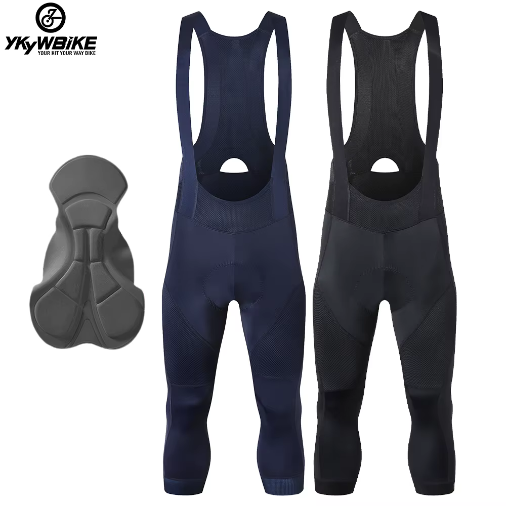 Ykywbike hommes cyclisme cuissard 3/4 hommes 6 heures Ride rembourré Shorts Pro route vélo collants
