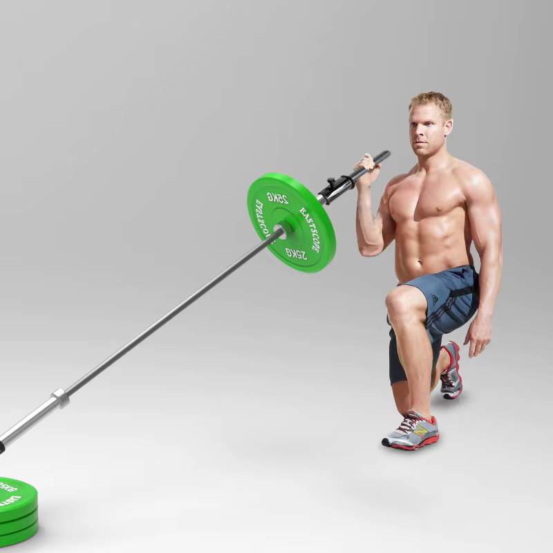 Poignée de traction de presse de barre en T d'haltère simple de gymnase-poignée de fitness de barre