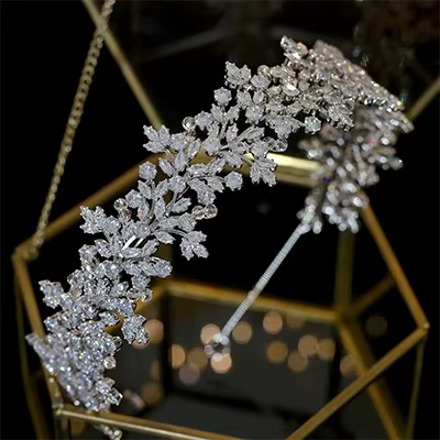 Couvre-chef de mariée, accessoires pour cheveux, bijoux, couronnes pour femmes, accessoires de maria