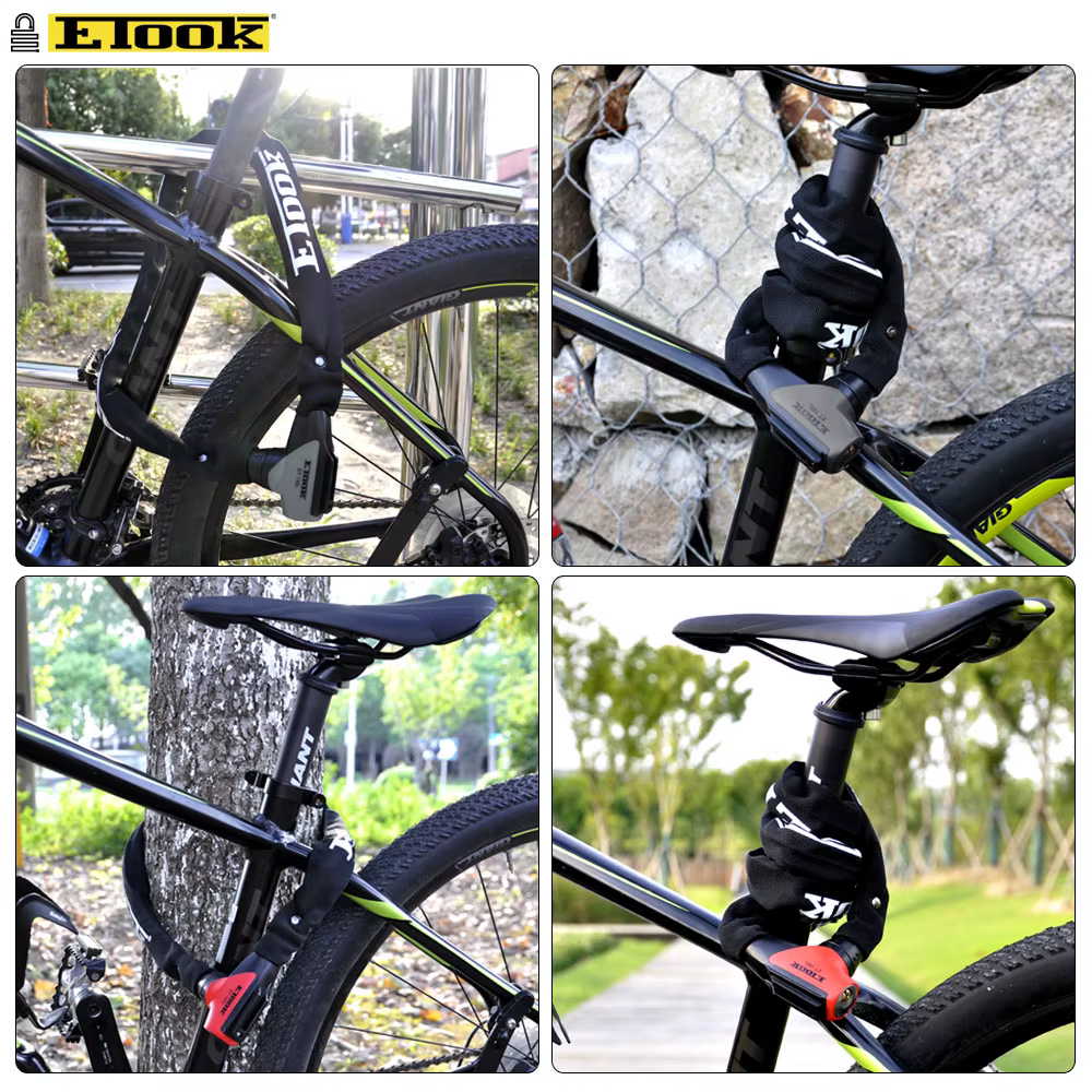 Etook-Serrure portable JOLock pour vélo de route et VTT, accessoires de bicyclette, gril en nylon 90