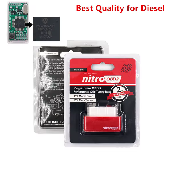 Nitro OBD2 EcoOBD2 Double boîte de réglage de puce ECU NitroOBD2 Eco OBD2 pour voiture Diesel Benzin