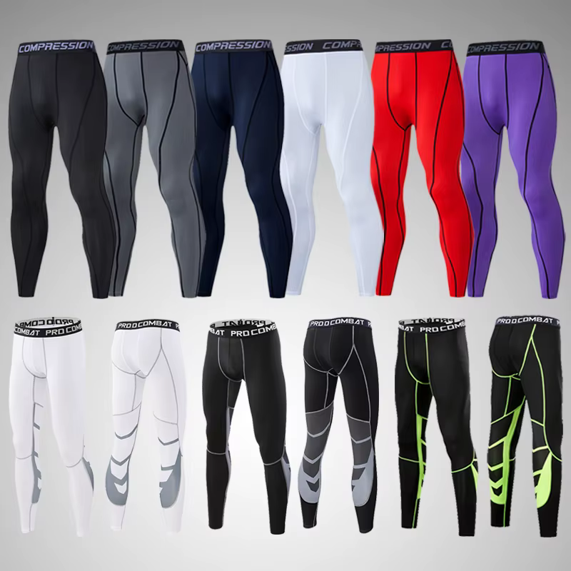Pantalon de compression élastique pour homme, legging collant, pantalon de survêtement, cyclisme, co
