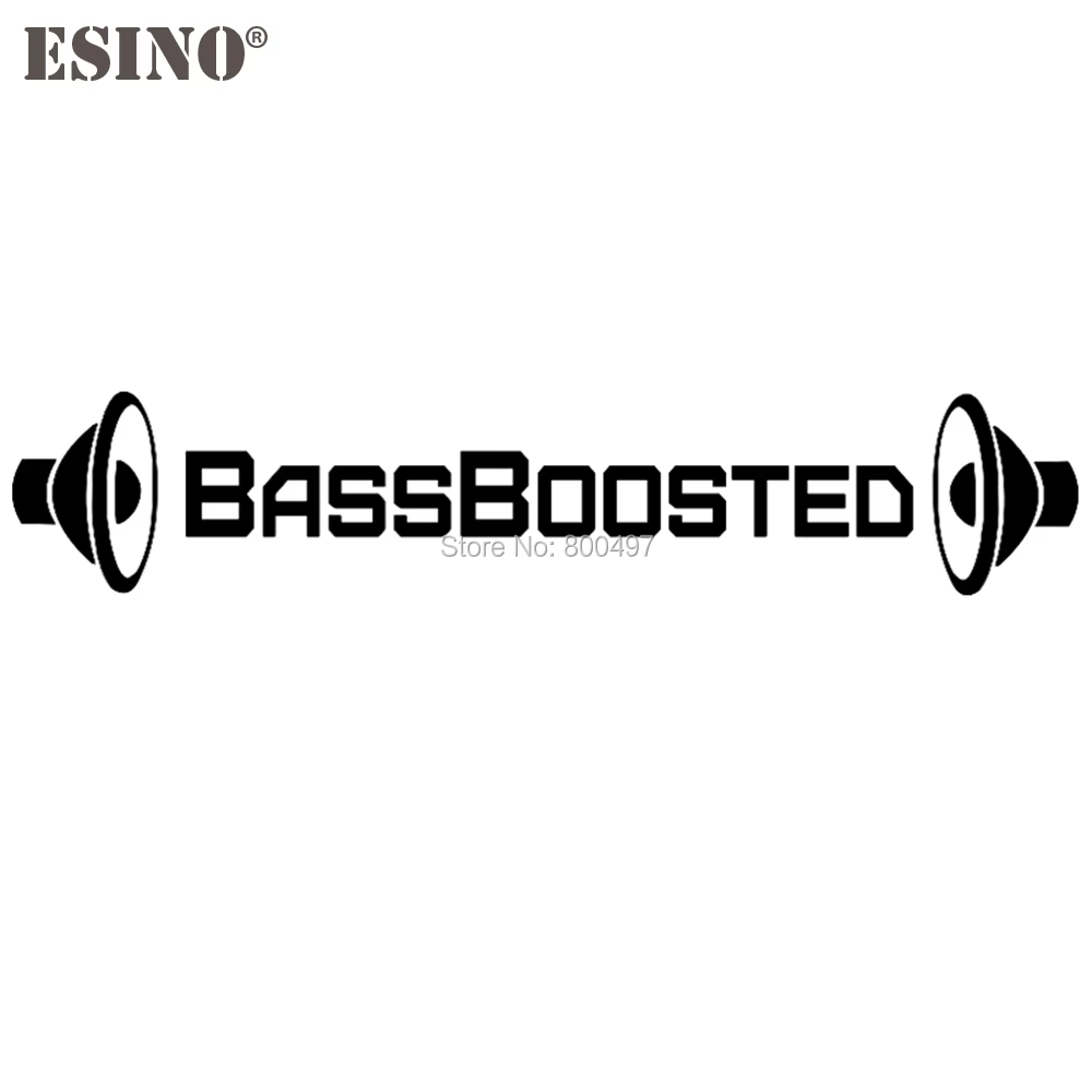 Style de voiture drôle BassBoosted Bass Boosted voiture vinyle décalque corps autocollants PVC sculp