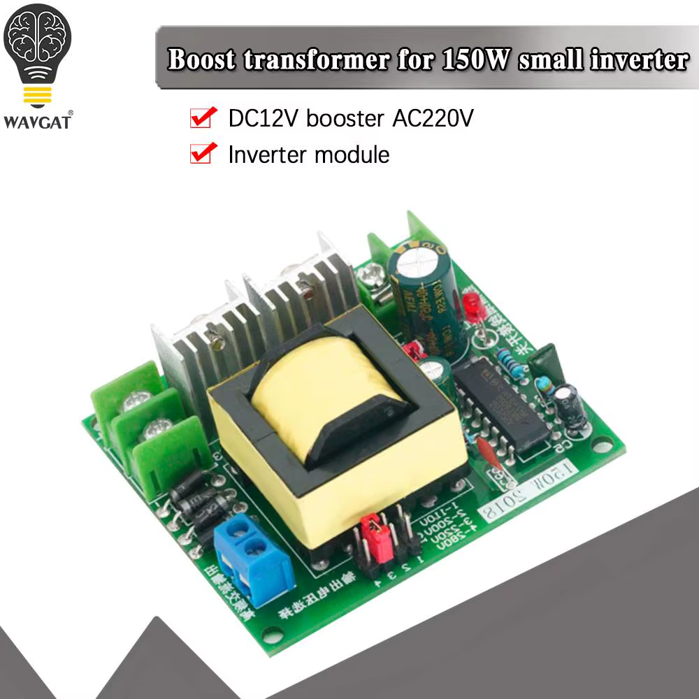 WAVGAT 150W Convertisseur DC-AC Booster module 12V à 110V 200V 220V 280V 150W Inverter Boost Board a