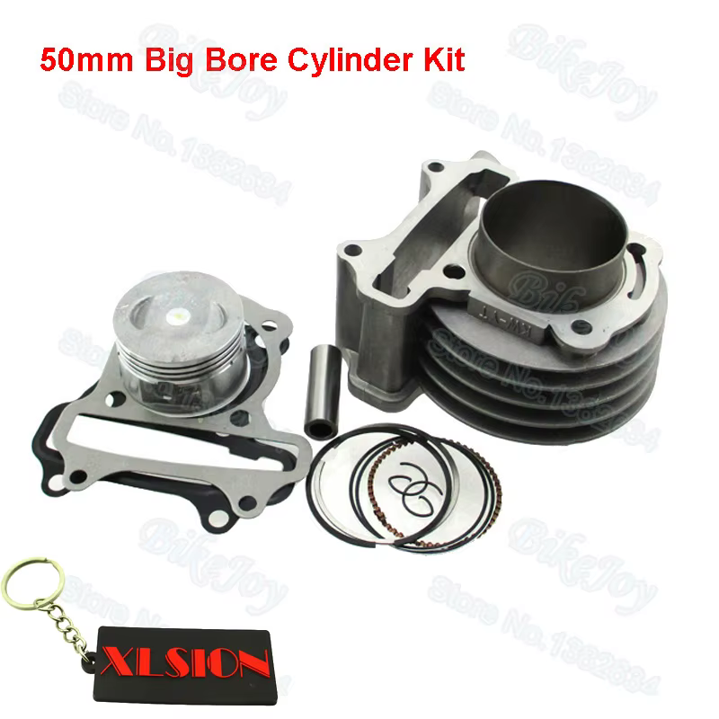Kit cylindre grand alésage 100cc 50mm, pour GY6 50cc 80cc 139QMB/QMA 4 temps Scooter cyclomoteur ATV