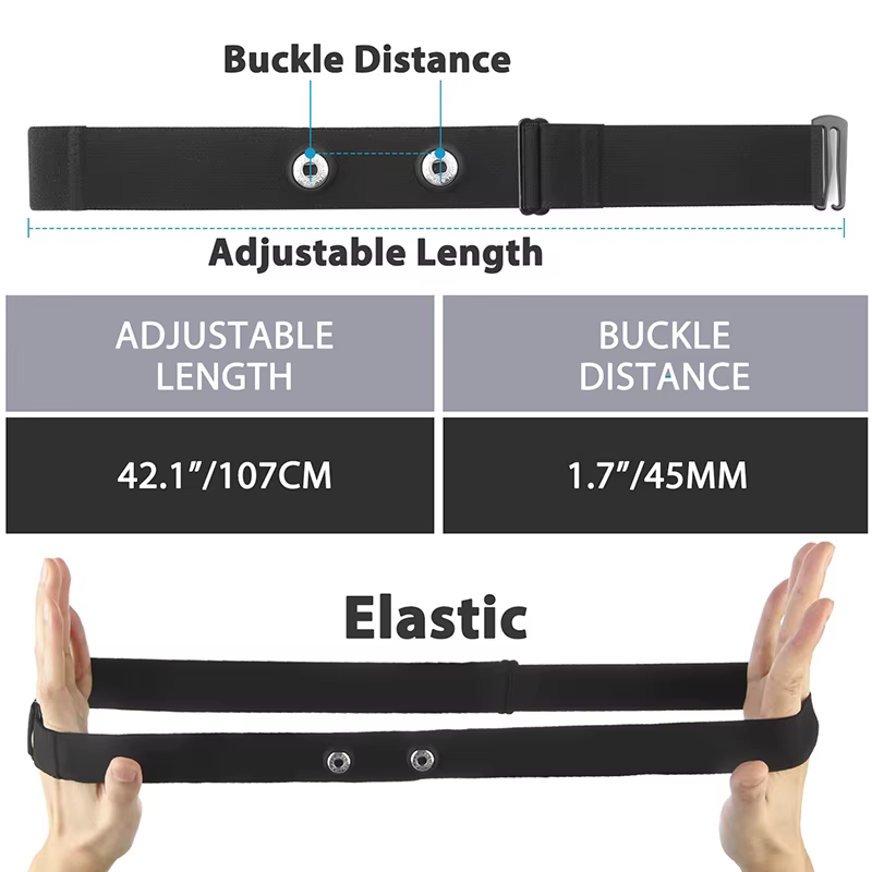 Ceinture de remplacement pour moniteur de fréquence cardiaque, sangle pectorale, Compatible avec les
