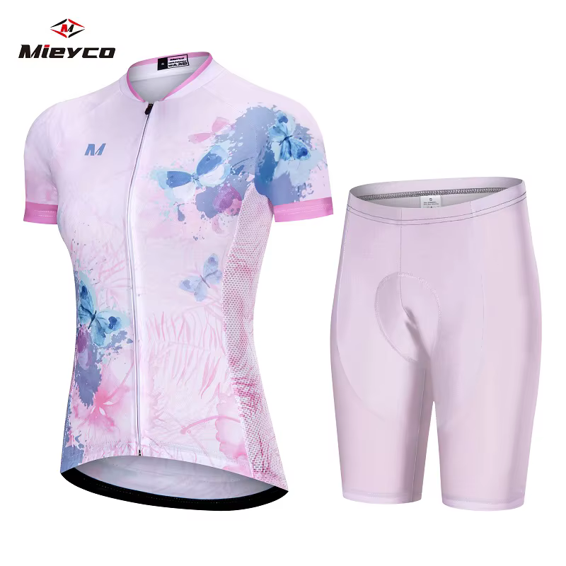 Vêtements de cyclisme pour femmes, ensemble maillot d'été, combinaison pour femmes avec motifs de vé
