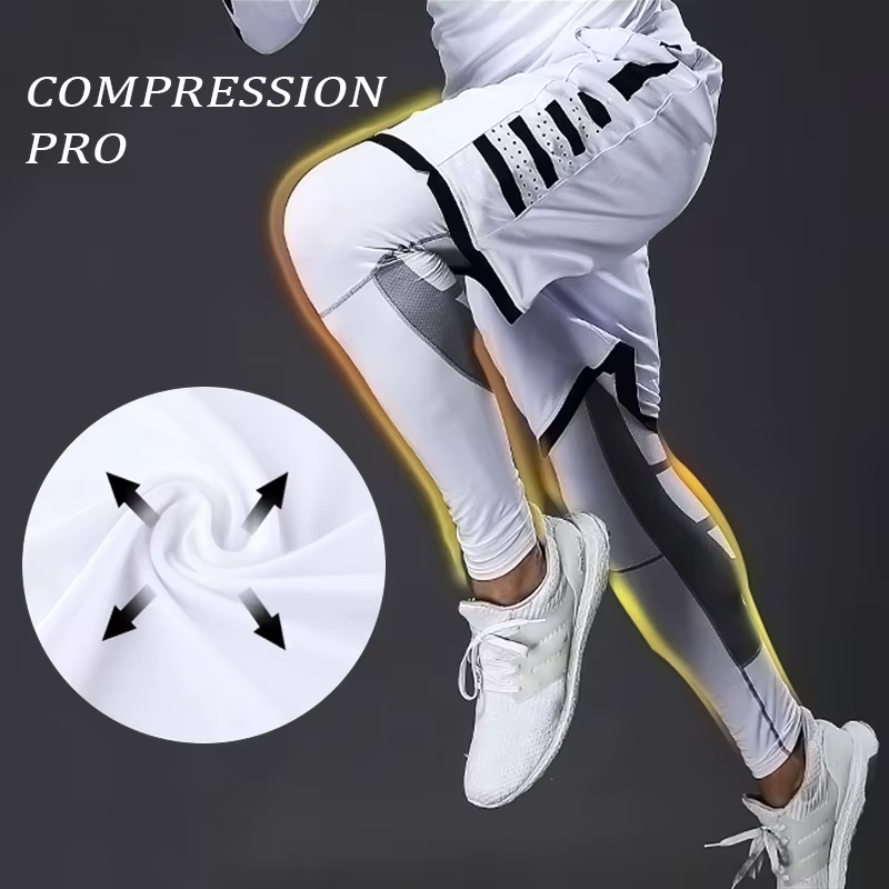 Pantalon de compression élastique pour homme, legging collant, pantalon de survêtement, cyclisme, co