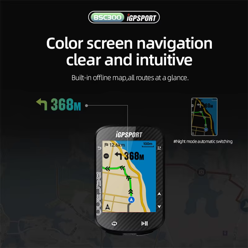 IGPSPORT BSC300 ordinateur de vélo GPS carte hors ligne mondiale odomètre de cyclisme BSC 300 Suppor