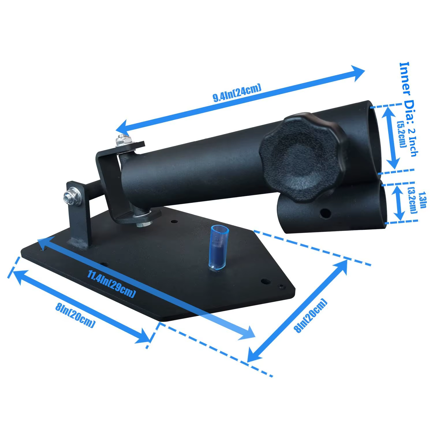 Station de musculation portable et résistante à 360 °, base T-bar de luxe, plateforme de renforcemen