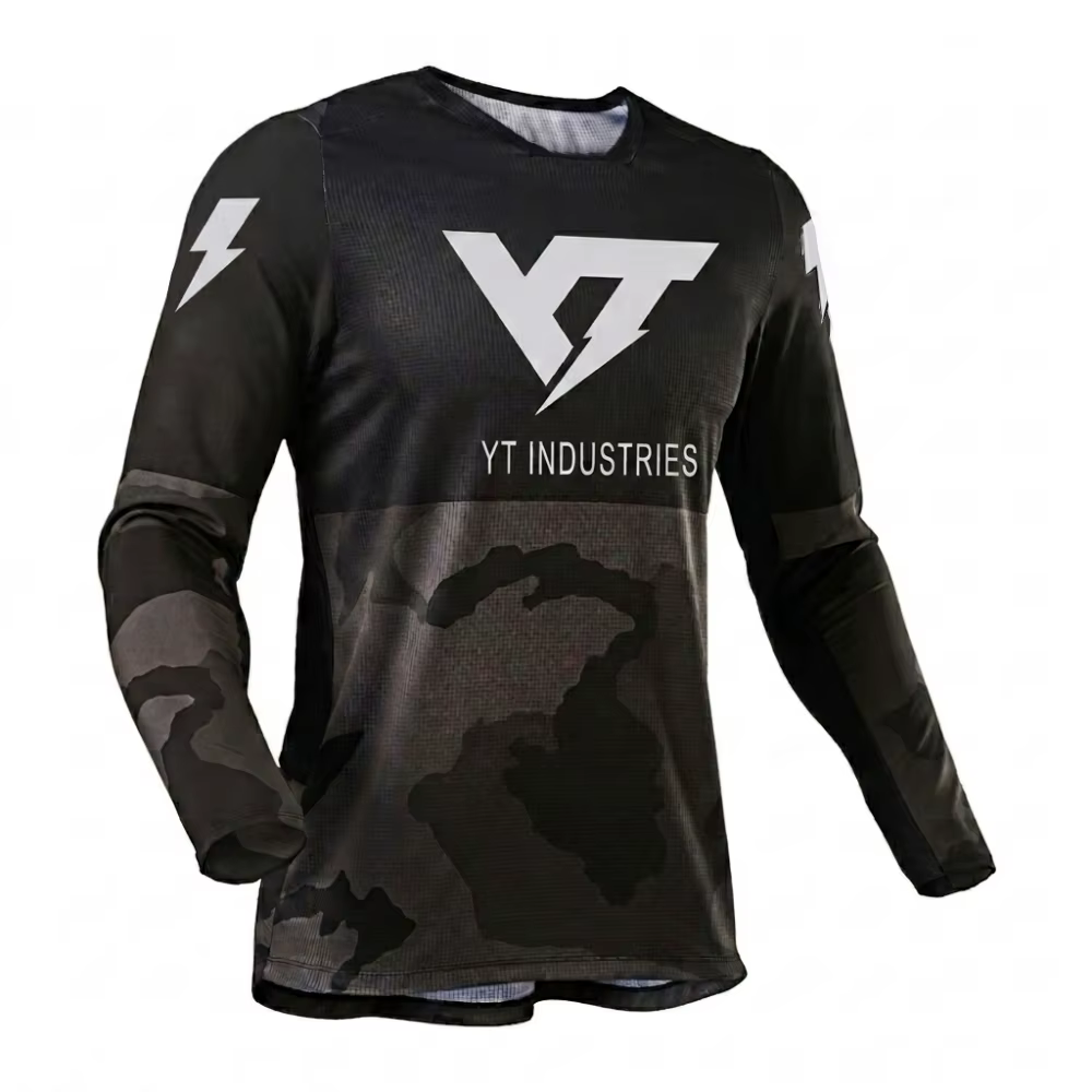 Maillot de course YT pour le cyclisme en descente, la moto, le BMX, le VTT, les sports de motocross,