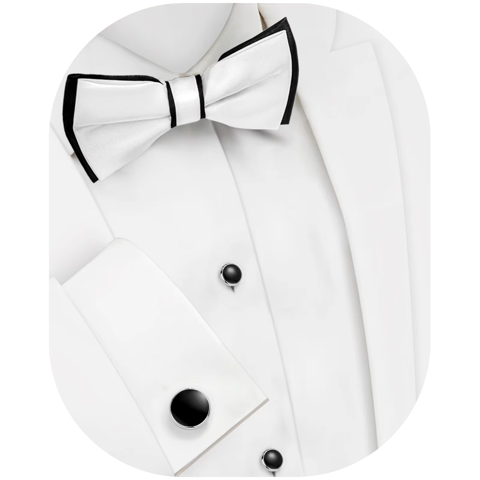 Ensemble cravate noire HAWSON pour homme avec boutons de manchette et pince à cravate, coffret cadea