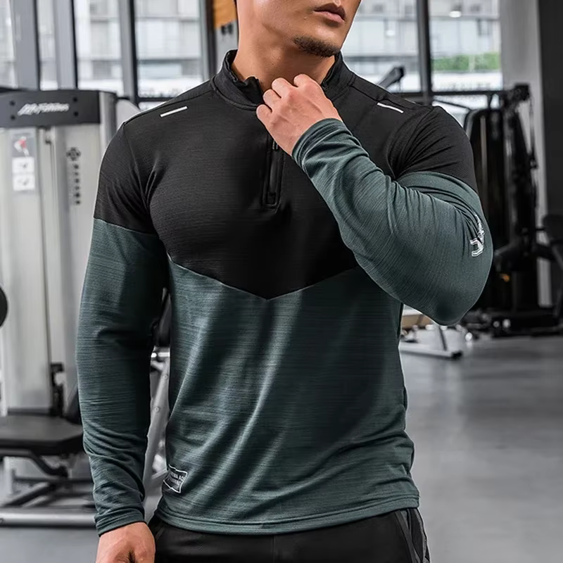 Chemise de Compression de gymnastique pour hommes Rashgard Fitness manches longues vêtements de cour