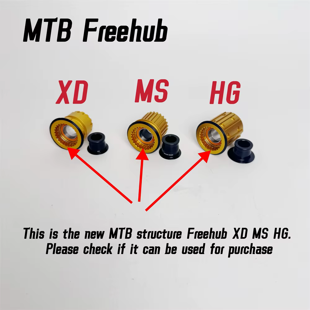 Nouvelle structure VTT Freehub XD MS HG, nouvelle structure ROAD Freehub XDR HG
