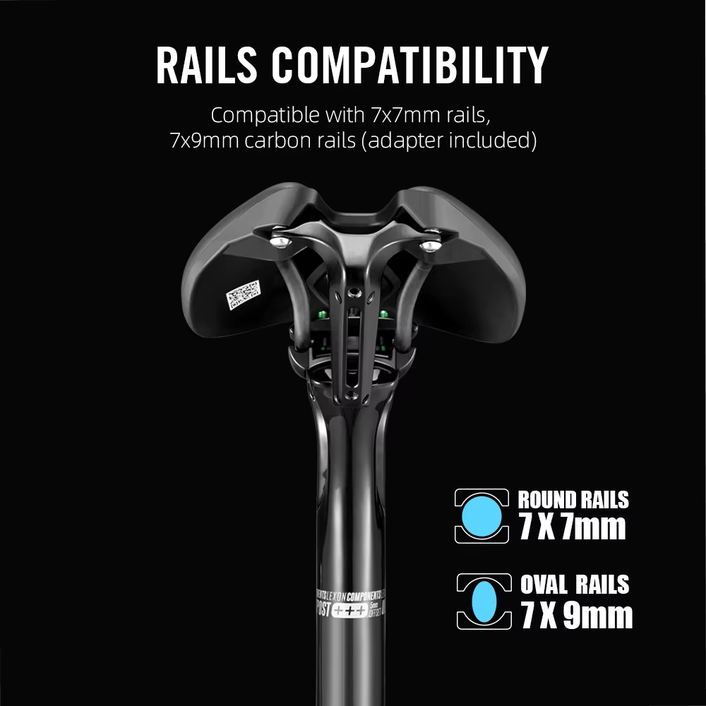 Lexon tige de selle en carbone vtt route gravier 27.2/31.6MM l 350/400mm 5mm Tube de selle décalé si