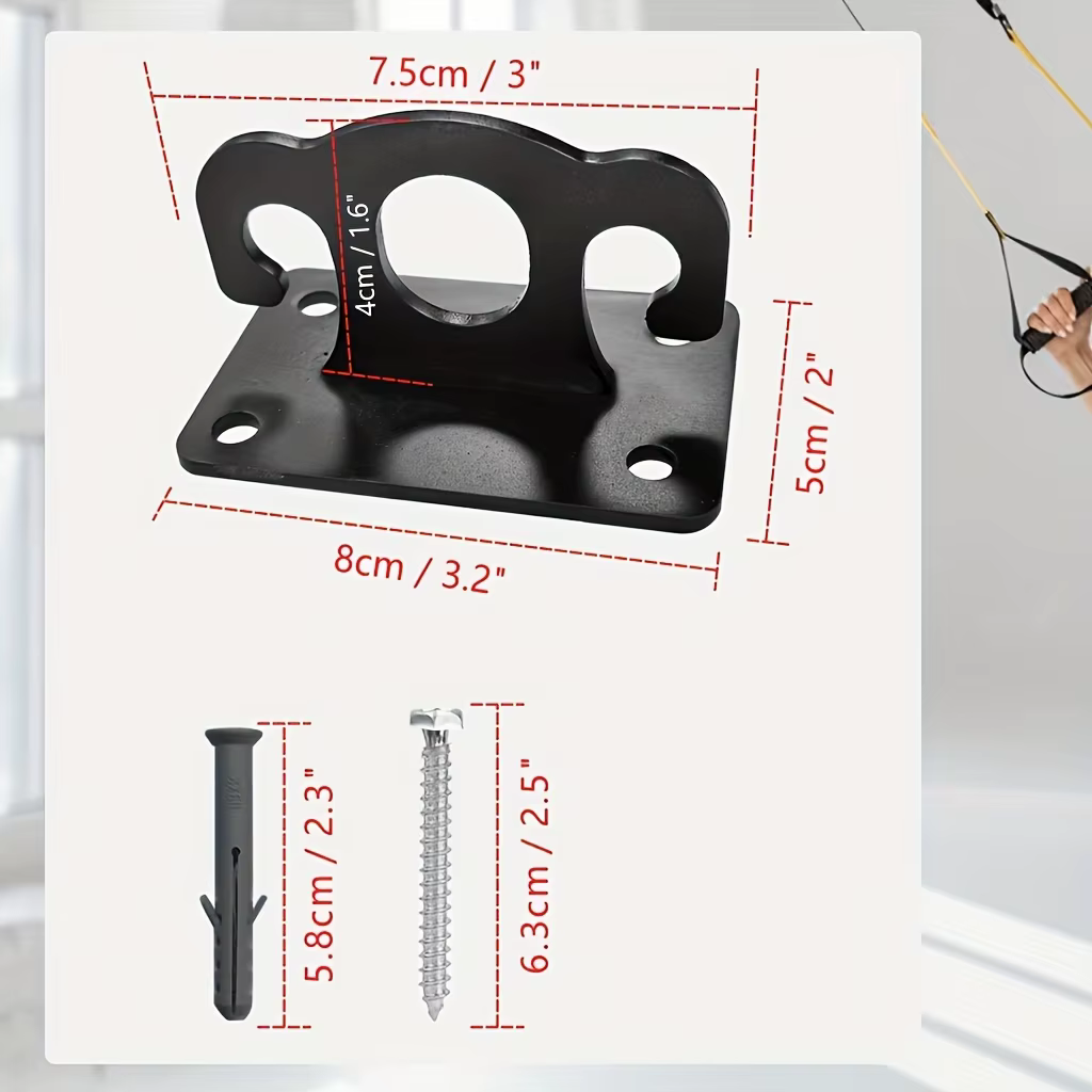 Ancrages muraux pour bandes de résistance, plateforme modulaire murale à accrocher, ancrage mural po