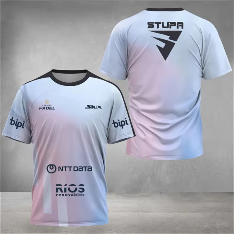 Nouveaux hommes Fitness sport T-shirt respirant séchage rapide chemise hommes mode tendance Tennis s