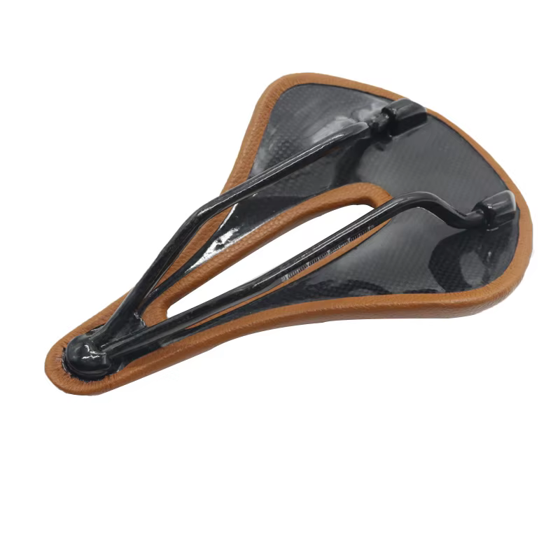 Selle de vélo selle en carbone vtt/route 143/155MM coussins en carbone en cuir Super léger Rails en 
