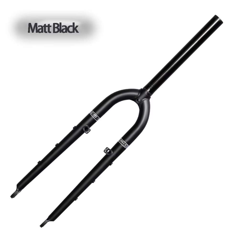 26/27.5ER DARKROCK CM-5 cr-mo Steels fourche avant 28.6mm disque et V frein vtt fourche rigide pièce