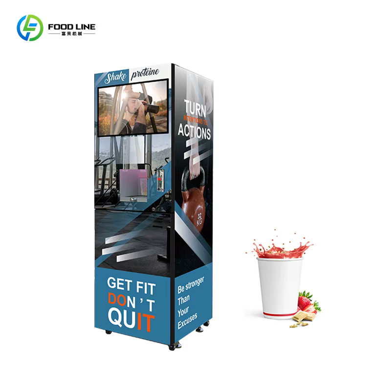 Distributeur de gobelets pour machine à boissons protéinées de qualité supérieure, personnalisé par 