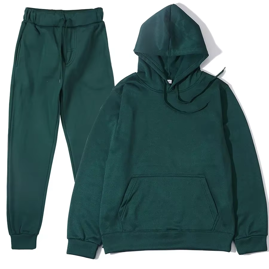 Combinaisons de sport pour hommes, survêtement à la mode, sweat à capuche + pantalon, ensemble deux 