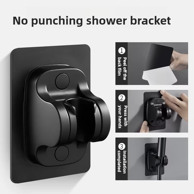 Pommeau de douche noir, 5 Modes, haute pression réglable, économie d'eau, Massage de l'eau, accessoi