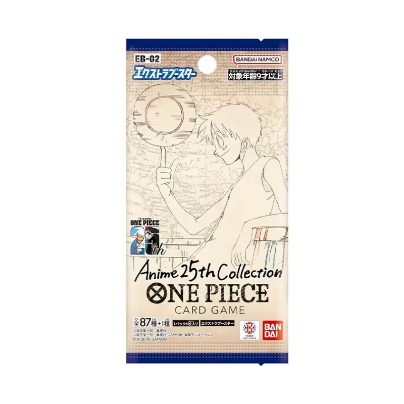 BANDAI One Piece Card Game Extra Booster Anime 25ème Collection EB-02 Booster Pack Japonais