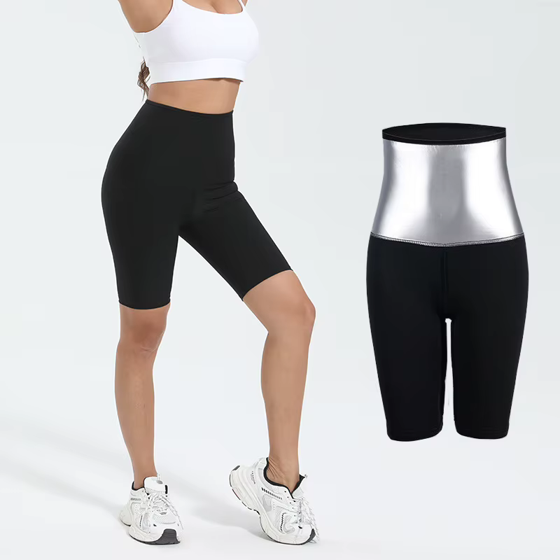 Short brûlant les graisses, Leggings de Compression, pantalon amincissant, taille longue, entraîneur