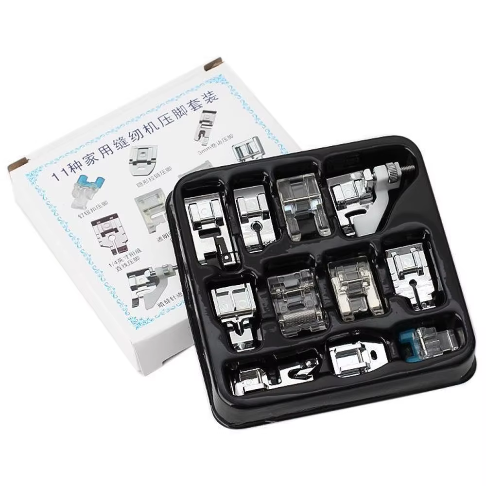 Ensemble de pieds-de-biche pour Machine à coudre, 11 pièces, pour Singer Brother Babylock Janome, ac