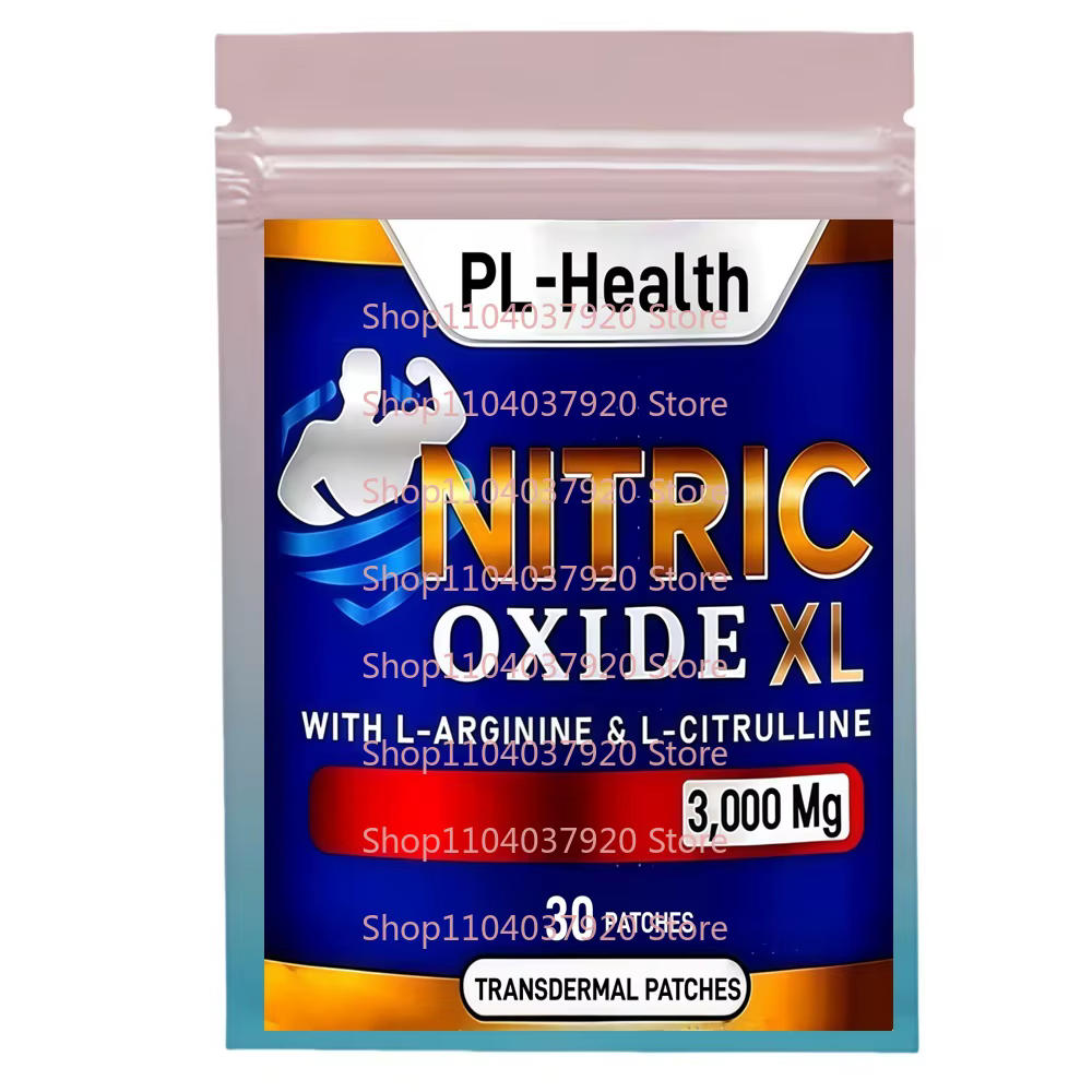 30 patchs patchs transdérmiques rehausseurs d'oxyde nitrique avec L-arginine, L-citulline soutient l