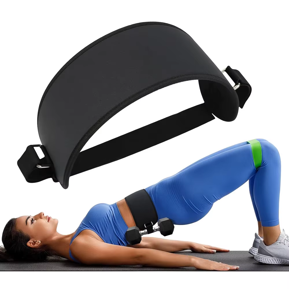 1 Ceinture d'entraînement pour fessiers, coussin de pont fessier pour exercices avec haltères et ket