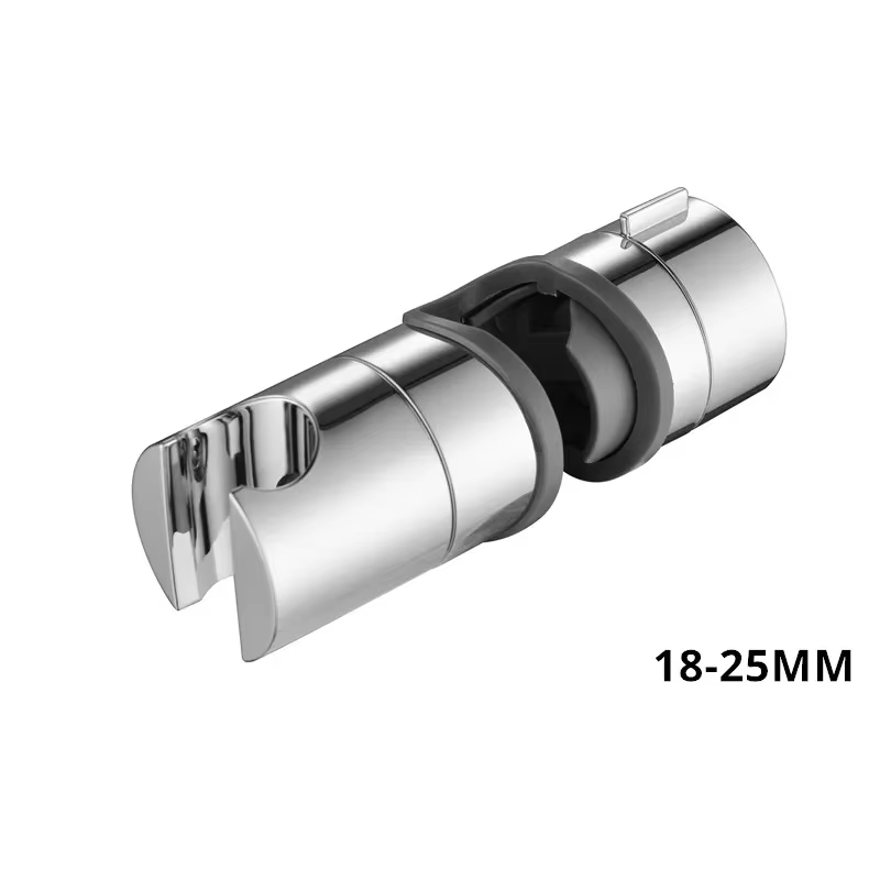 Accessoires de salle de bain universels, support de barre de douche en plastique ABS de 18 à 25 mm,