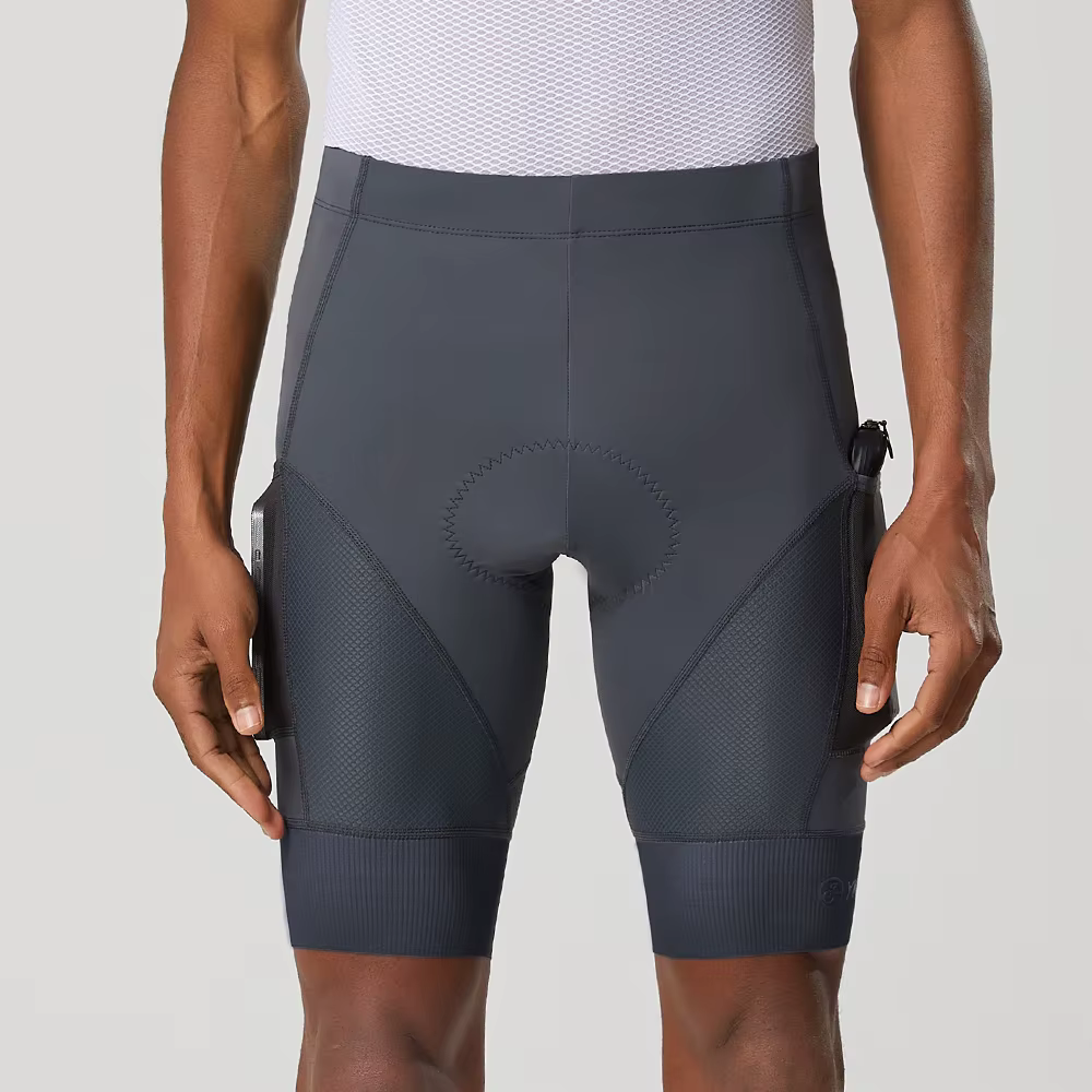 YKYWBIKE – Shorts de vélo rembourrés pour hommes, collants de sport confortables à 2 poches, coupe c
