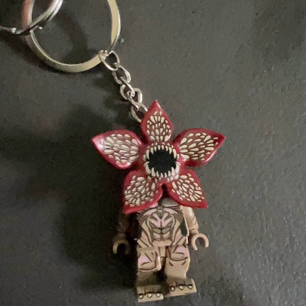Porte-clés en acrylique Stranger Things, figurines Dustin, Mike, Lucas, Demogorgon, pendentif pour s