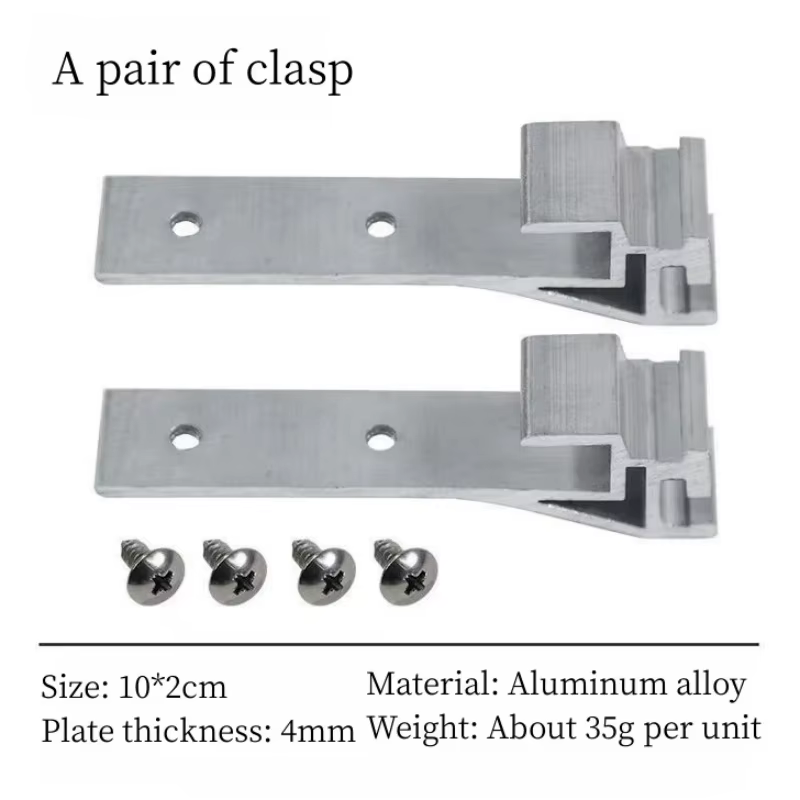 Accessoires de table IGT d'extérieur : Planche d'extension, Clip de connexion, Clip en aluminium, Cr