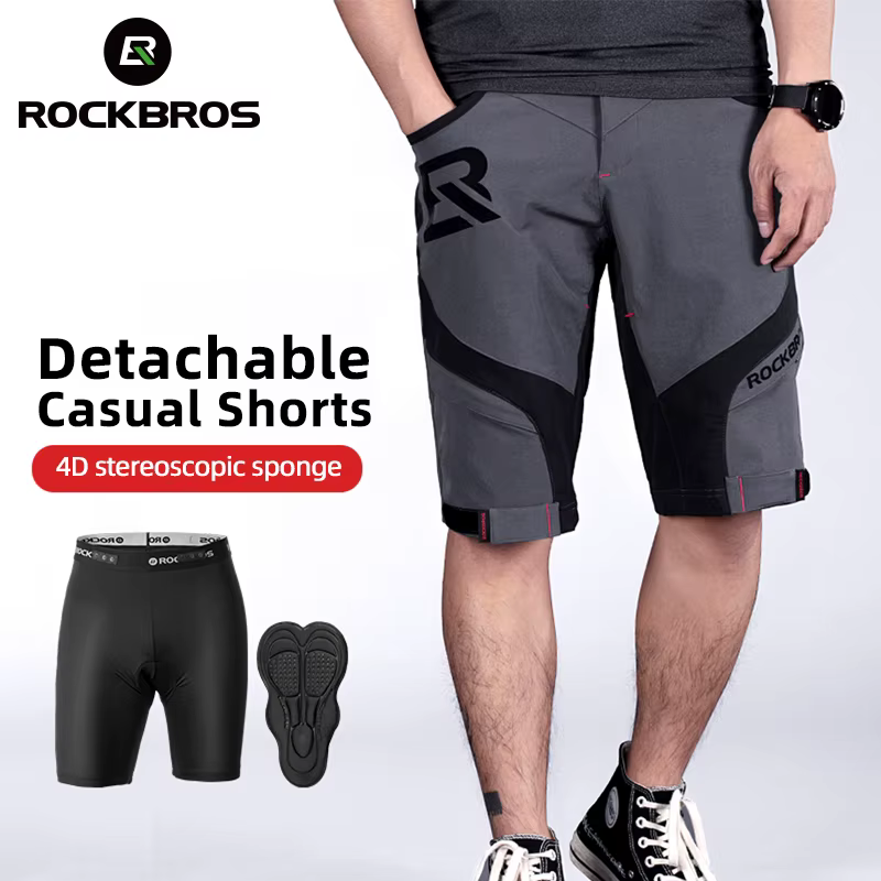 ROCKBROS short de vélo homme respirant été Sports de plein air short de vélo pantalon vtt route sous