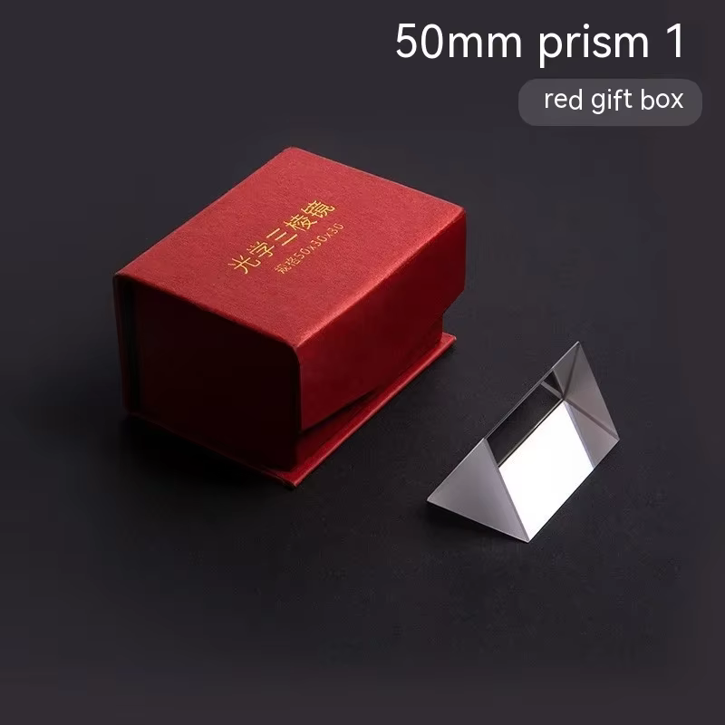 Prisme triangulaire arc-en-ciel, verre de cristal, prismes de couleur photographiques pour enfants, 