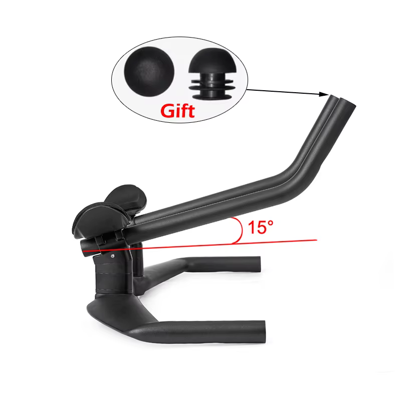 Guidon de repos de vélo de Triathlon Aero en Fiber de carbone, sans Logo, barre TT HB095, 15 degrés,