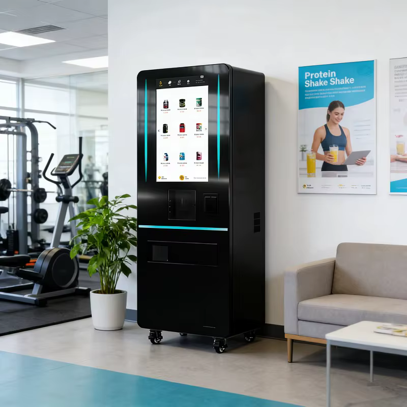 Distributeur automatique de boissons protéinées personnalisé avec système de agitation indépendant, 