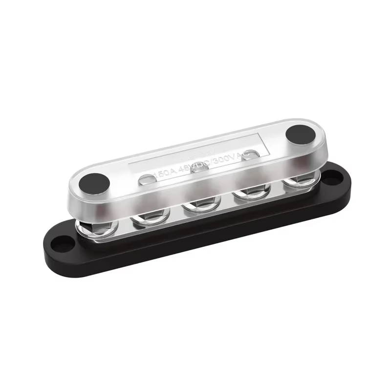 Barre omnibus Terminal 150A, 5 goujons M8, bloc de Distribution d'énergie de batterie, barres omnibu