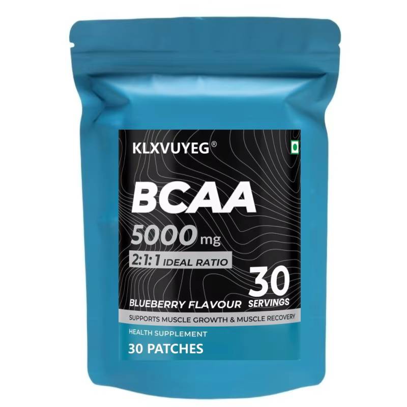 Complément alimentaire KLXVUYEG BCAA 5000 mg, avec un ratio idéal 2:1:1 |   Patch BCAA pour la crois