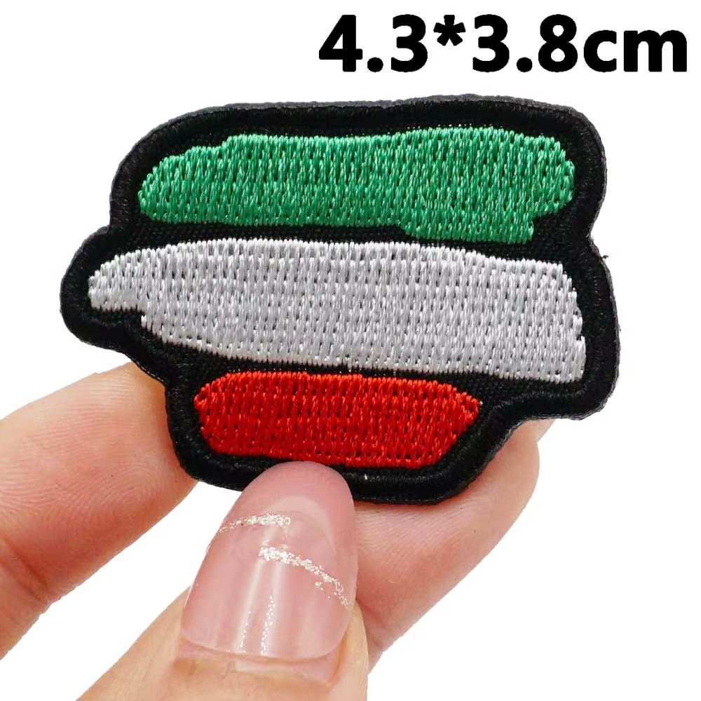 Patchs de broderie tactiques drapeau italien pour sacs à dos et vêtements, accessoires militaires av