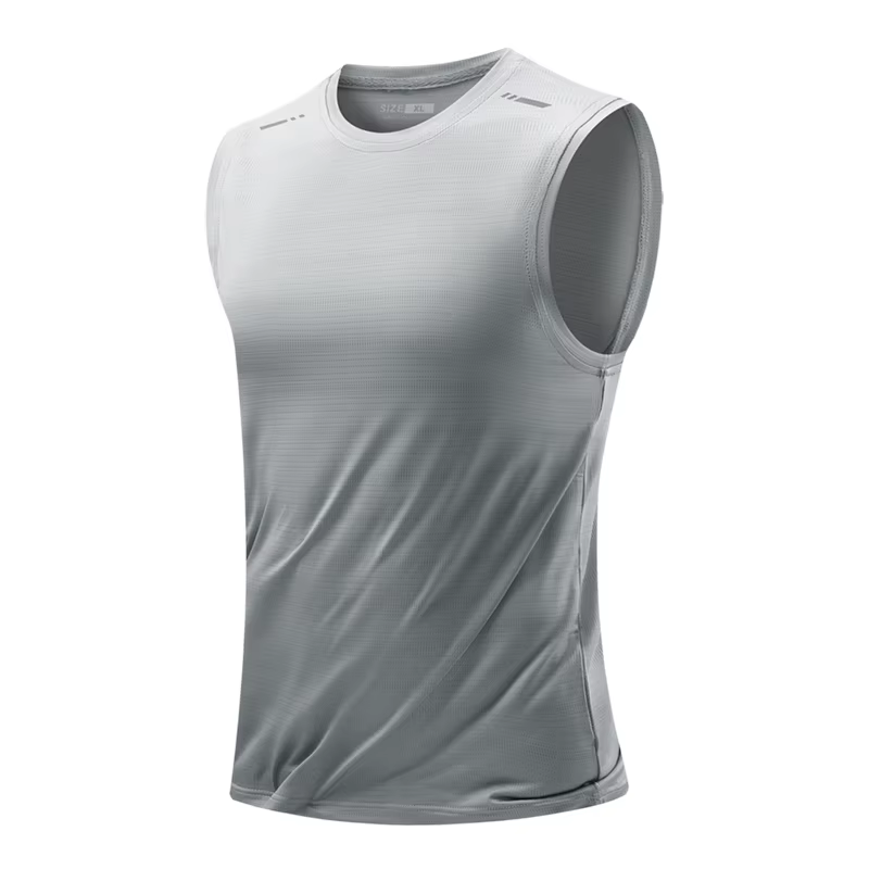 CHRLCK gilet de course pour hommes séchage rapide débardeur de gymnastique hommes Fitness chemise sa