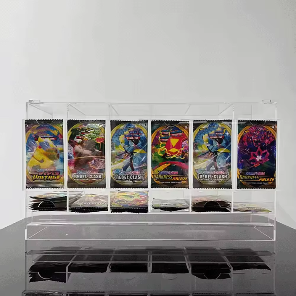 [K] Distributeur de pack booster à 6 fentes compatible avec les cartes à collectionner Ajustez facil