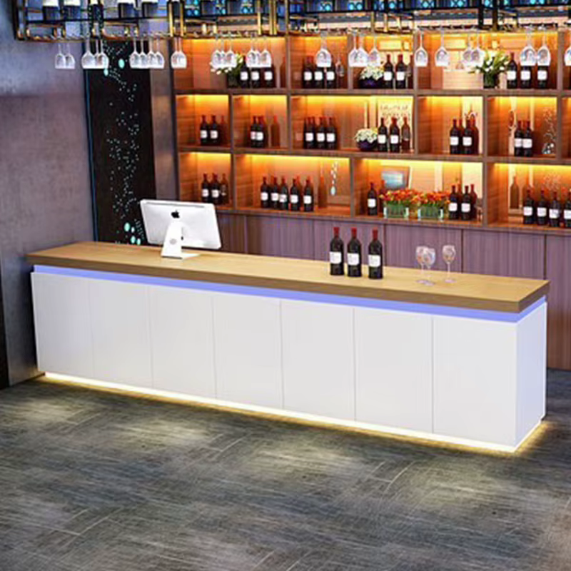 Comptoir de bar rétro, comptoir de bar commercial industriel, comptoir de caisse de restaurant, comp