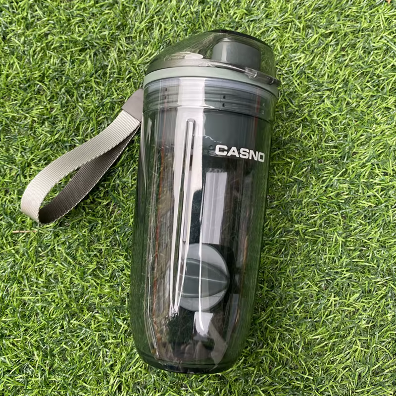Bouteille Shaker avec Boule en Plastique Sans BPA, Étanche pour Poudre, Entraînement, Gym, dehors, 4