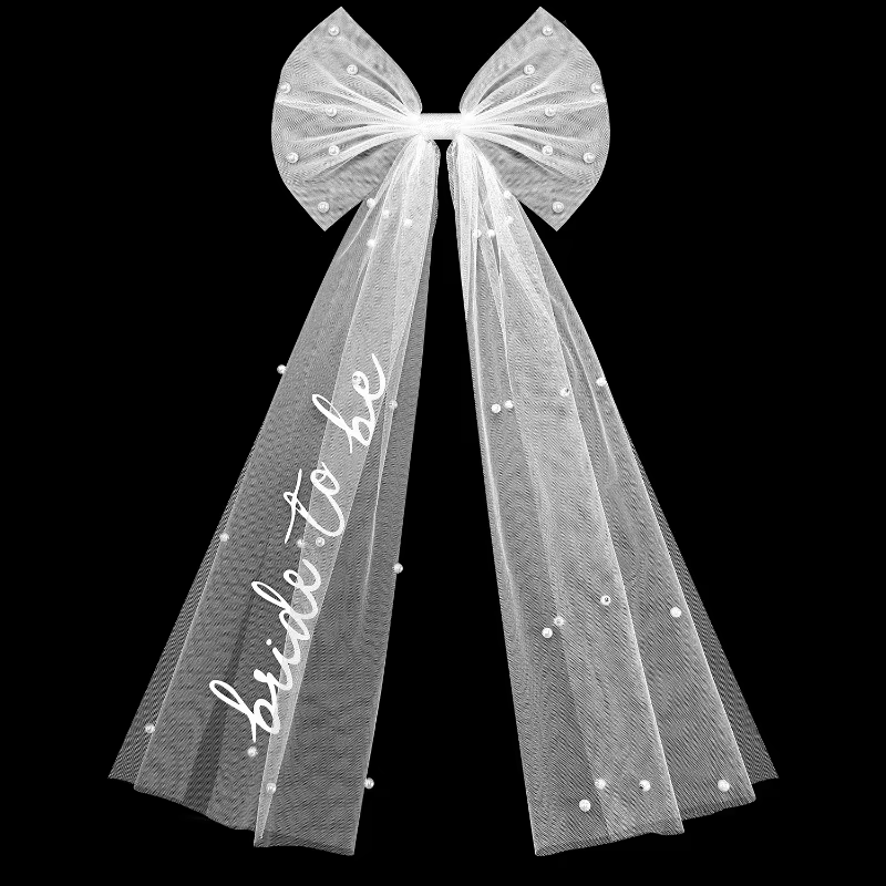 Voile à nœud pour future mariée, enterrement de vie de jeune fille, événements de mariage, design av