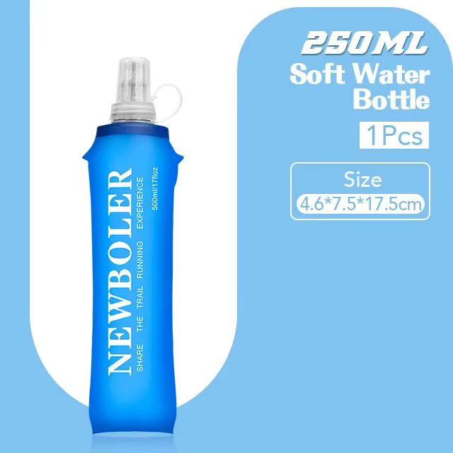 NEWBOLER 250 ml 500 ml bouteille d'eau TPU pliant flacon souple Sport bouteille d'eau sac d'eau plia