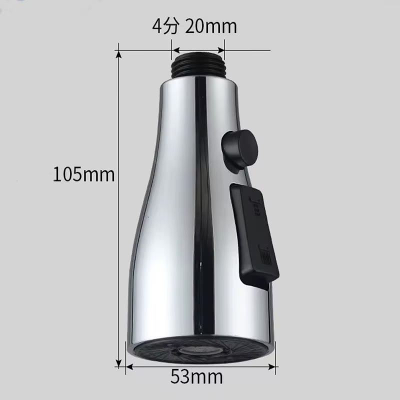 Accessoires de robinet de cuisine, buse de pulvérisation de remplacement, 3 Modes ABS, lavabo de sal